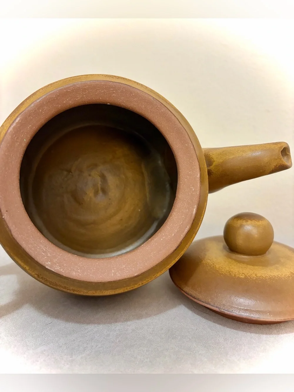 Bennington Potters Tavernware Stoneware Mustard Gold Teapot with Lid Vermont VTG